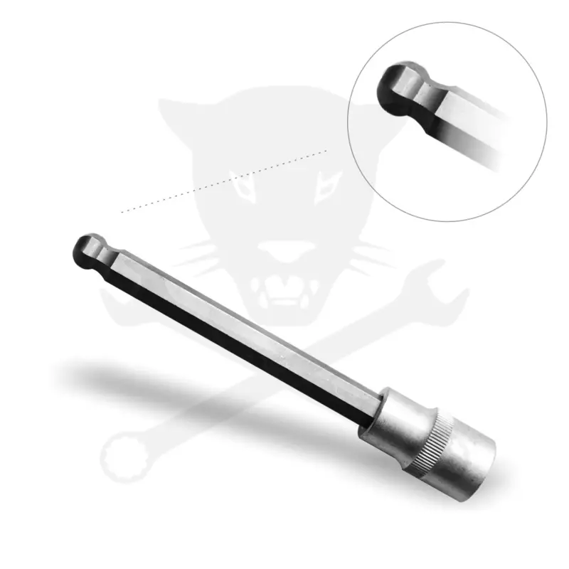 Rátűzőkulcs - crowa+bit 1/2" imbusz 6 mm, hosszú, gömbvégű