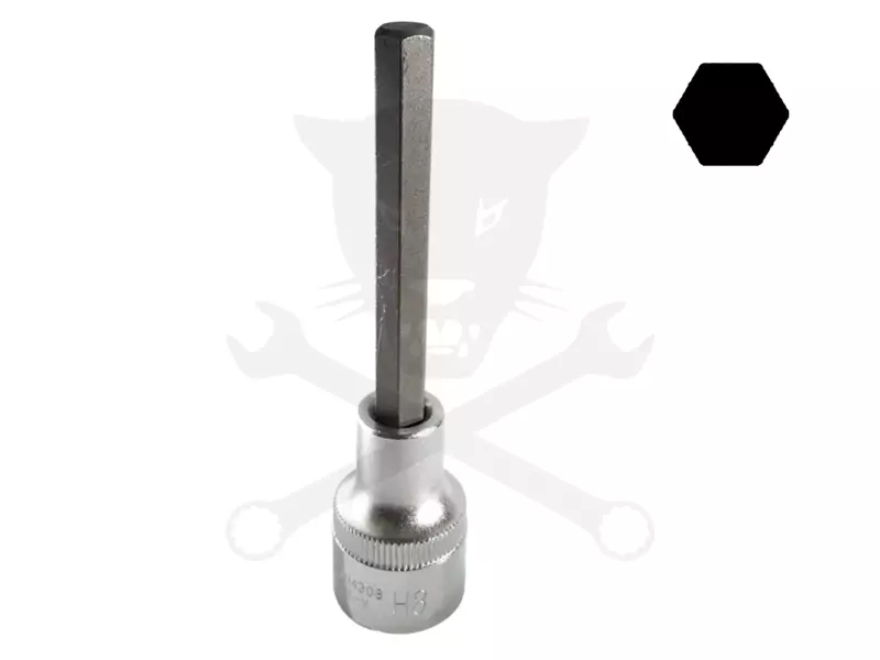 Rátűzőkulcs - crowa+bit 1/2" imbusz 8 mm, hosszú