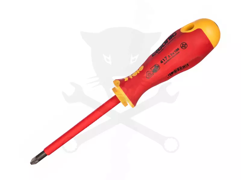 Csavarhúzó Ergonic VDE 1000 V szigetelt spec.+-/Z2x100 mm - Felo