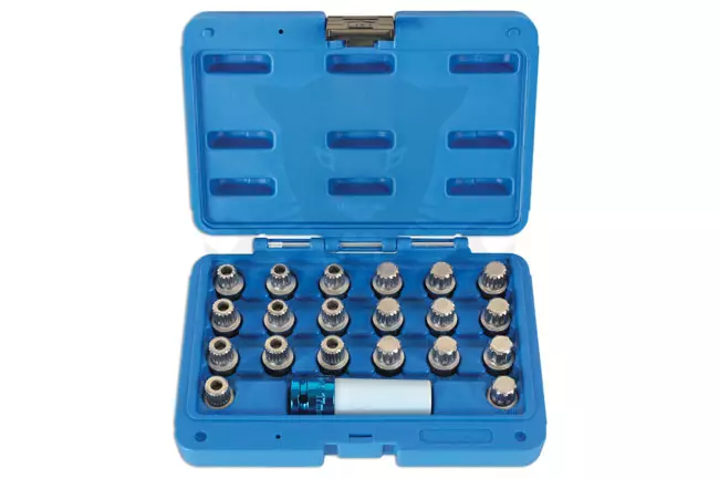 Kerékőr kulcs készlet BMW gyári kerékőrökhöz 21 db-os