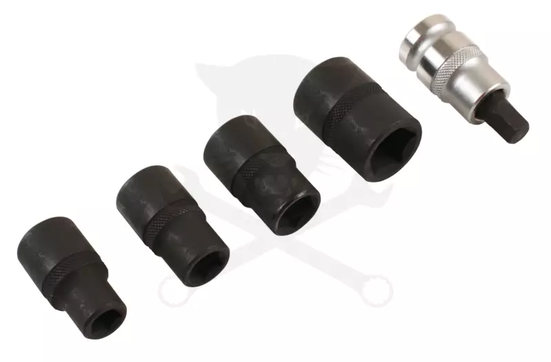 Dugókulcs készlet 1/2" 5 db-os 10-19 mm 10 x55 mm Pentagon 5-lapú - Laser