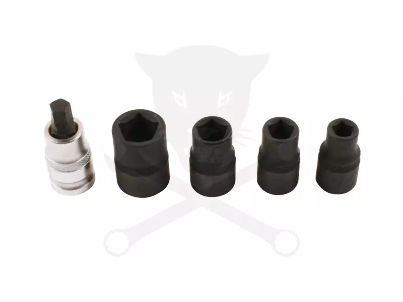 Dugókulcs készlet 1/2" 5 db-os 10-19 mm 10 x55 mm Pentagon 5-lapú - Laser