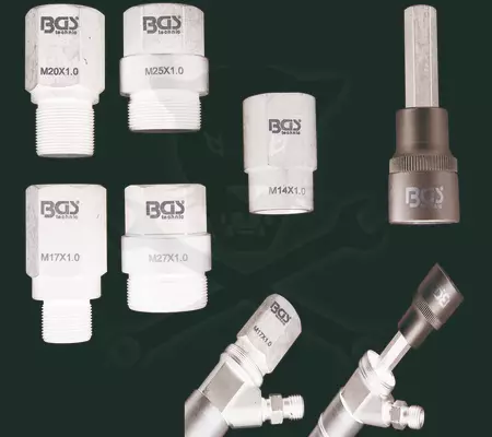 Porlasztó kihúzó csatlakozó adapter készlet5 db+1 db lyukas 10mm-es imbusz