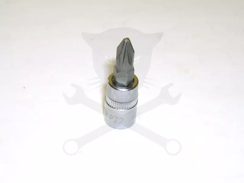 Rátűzőkulcs - crowa+bit 1/4" kereszt PZ2