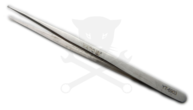 Csipesz 140 mm egyenes-hegyes roszdamentes acél Yato -
