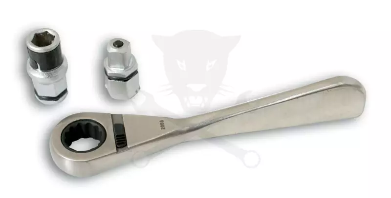 Racsnis hajtószár 100 mm Go-Thru +2 db 1/4" bittartó és dugófej-tartó