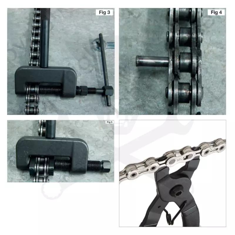 Láncszerelő készlet motorkerékpár 3 in1 készlet 21 db-os - Laser Tools