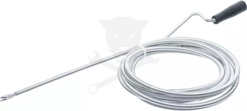 Csőtisztító spirál 5 méter x 10 mm - Fej átmérő: 20 mm - Kraftmann