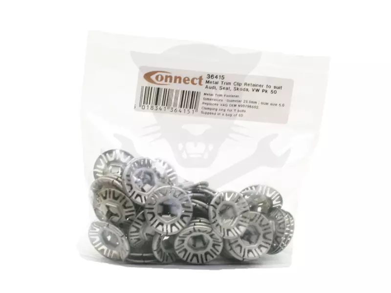 Fém rögzítő alátét készlet 50db D=29,9x5,0 mm -hővédő lemez- VAG
