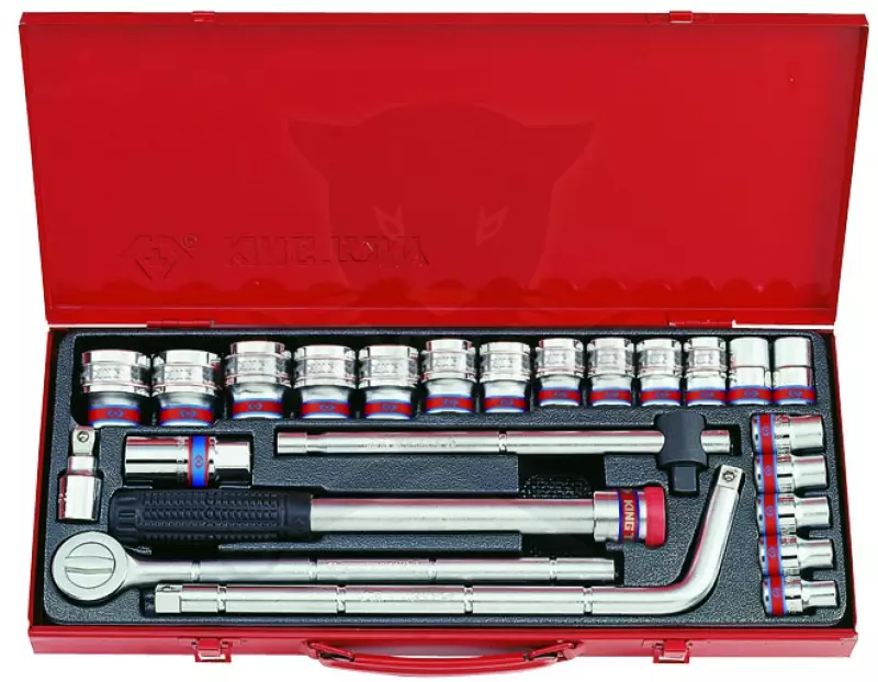 Dugókulcs készlet 1/2" 12 sz. COLOS 24 db-os KingTony