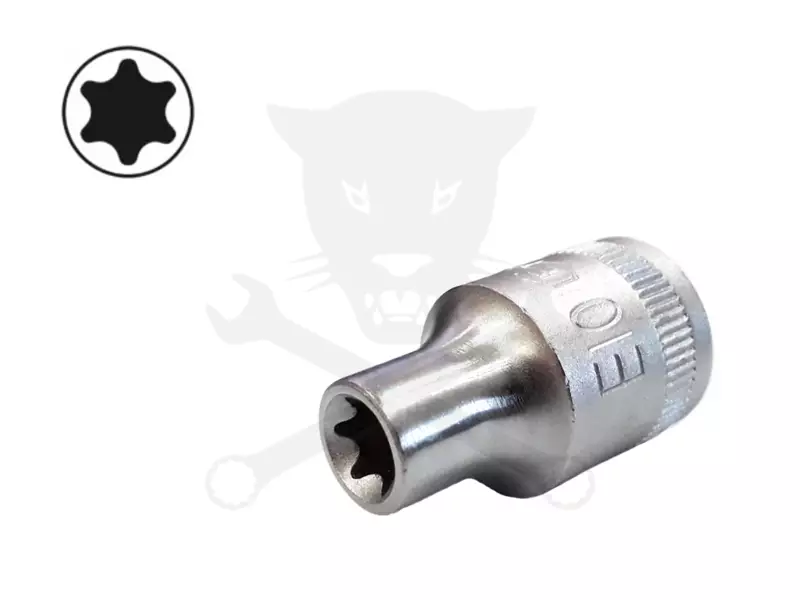 Dugókulcs - crowafej 3/8" belső torx E10 Genius