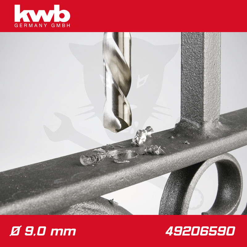Csigafúró  9,0 mm HSS-G DIN 338 Silver Star, profi - KWB