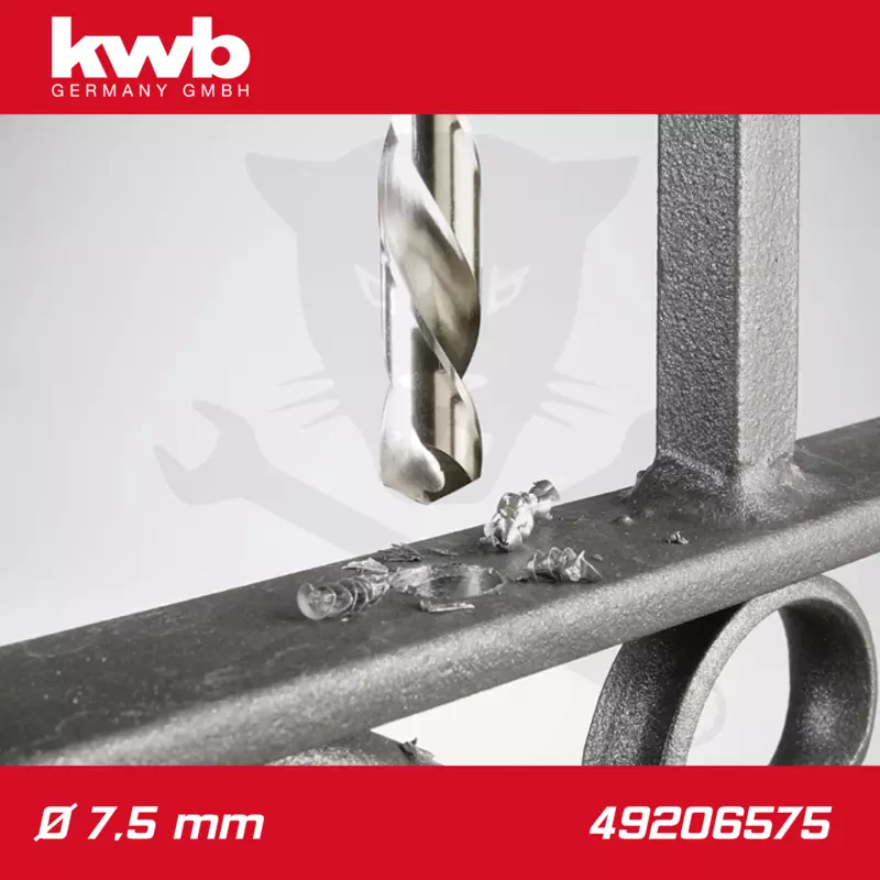 Csigafúró  7,5 mm HSS-G DIN 338 Silver Star, profi - KWB