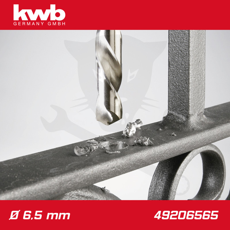 Csigafúró 6,5 mm HSS-G DIN 338 Silver Star, profi - KWB