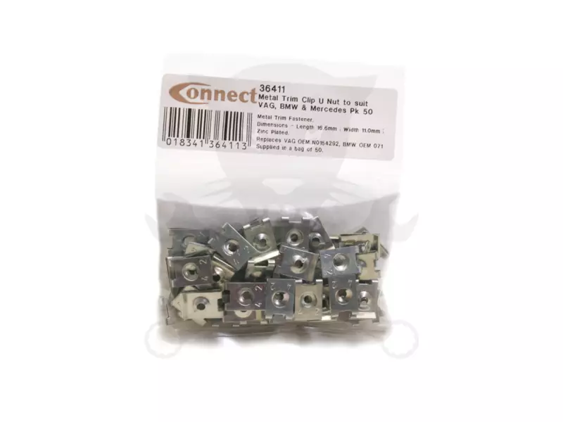 Fém lemezanya"U" készlet 50db 16,6 x11,0 x4,2 mm VAG/BMW/Mercedes