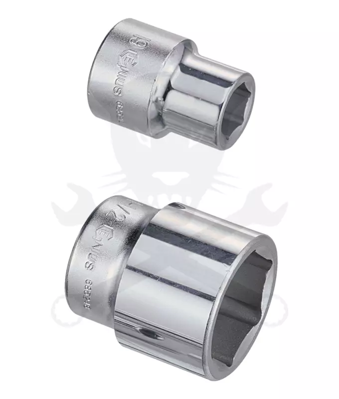 Dugókulcs - crowafej 3/4" 6 lap normál 17 mm Genius