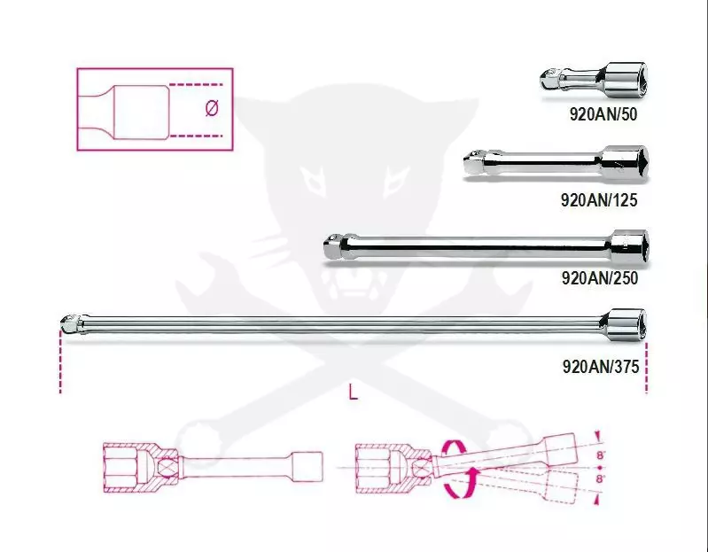 Crowa rövidszár Beta 1/2" (920AN/125)