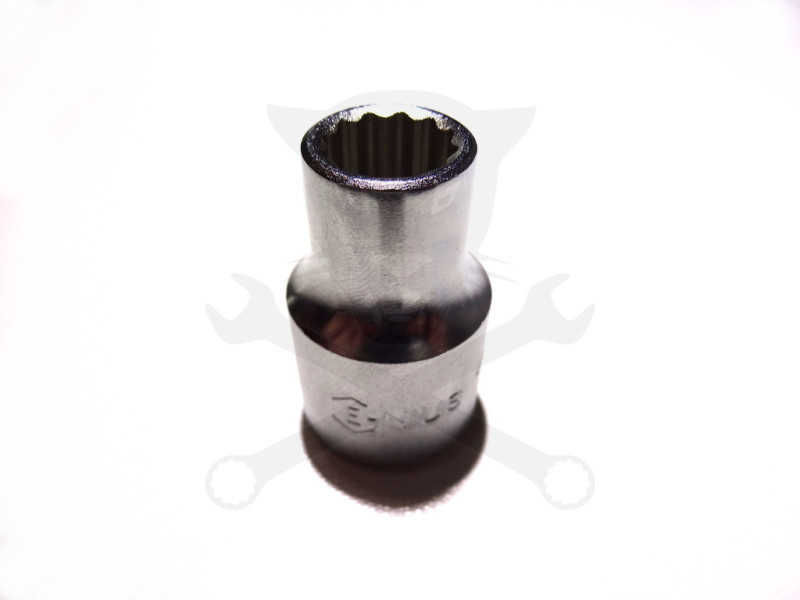 Dugókulcs - crowafej 1/2" 12 szög normál 11 mm Genius