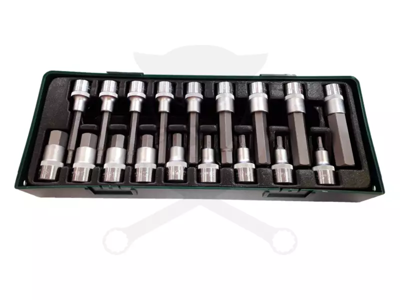 Rátűzőkulcs készlet 1/2" imbusz 5-19 mm Jonnesway