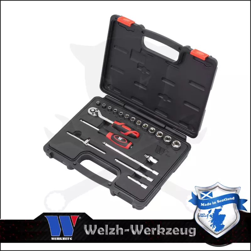 Dugókulcs készlet 1/4" 4-14 mm 20 db-os 6 lapú - Welzh Werkzeug