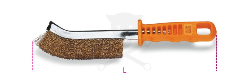 Drótkefe acél, sárgaréz bevonattal 260 mm - Beta
