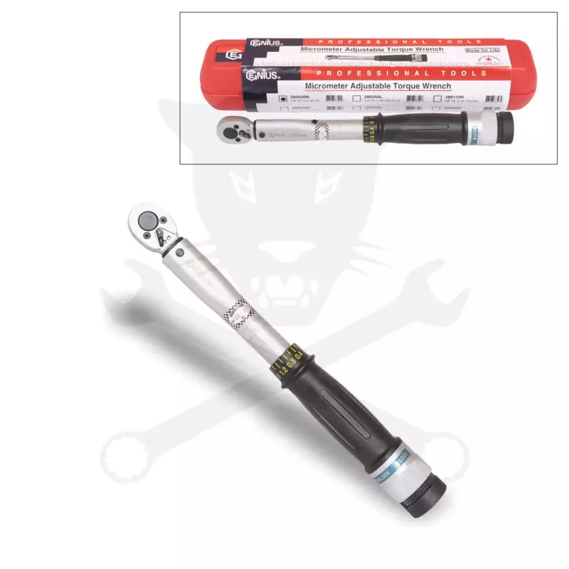 Nyomatékkulcs   6-30 Nm 1/4" - kalibrálva - Genius