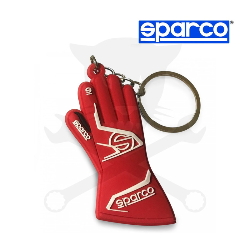 Kulcstartó SPARCO - kesztyű rugalmas, piros