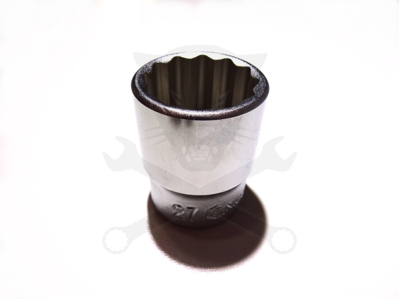 Dugókulcs - crowafej 1/2" 12 szög normál 27 mm Genius