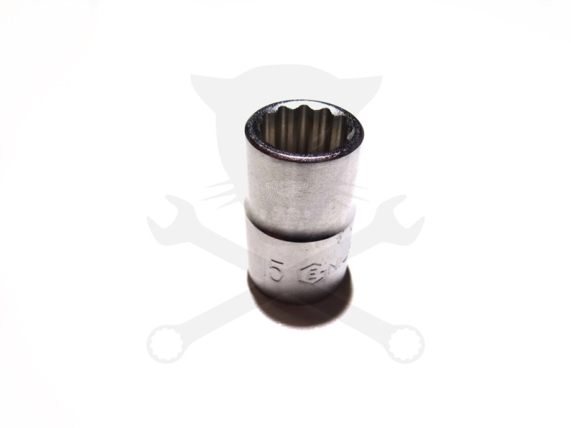 Dugókulcs - crowafej 1/2" 12 szög normál 15 mm Genius