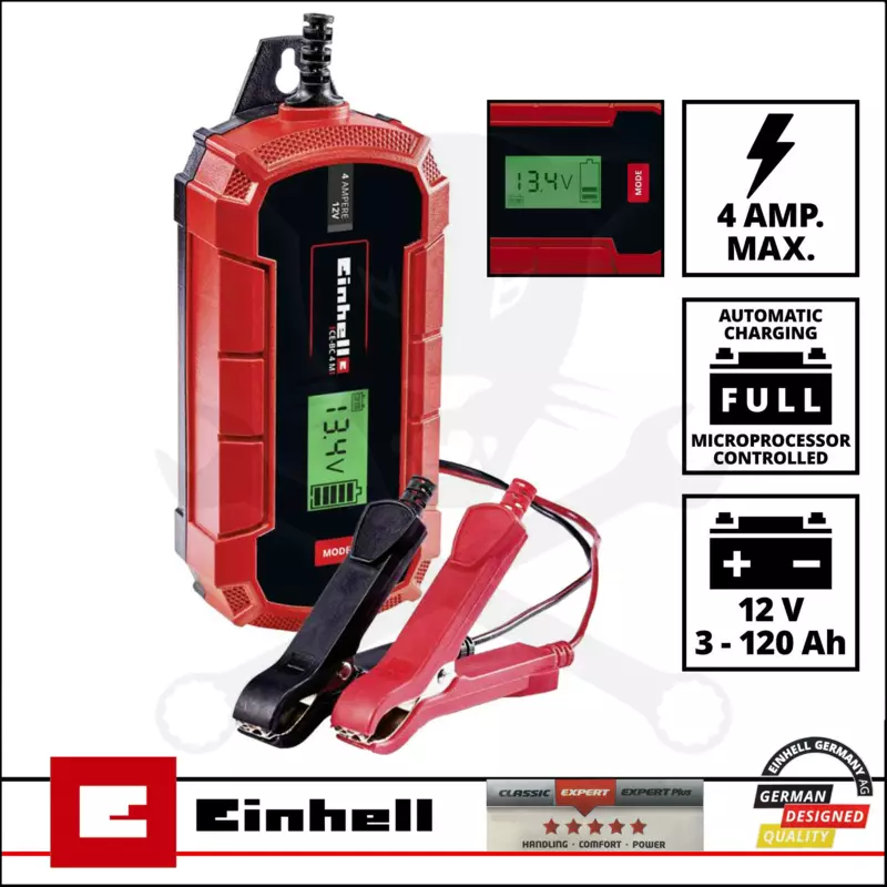 Akkumulátor töltő 12V -  4A - Einhell (CE-BC 4 M)