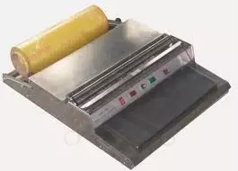 Kézi habtálca csomagológép 450 mm - Inox kivitel