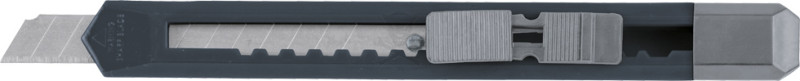 Vágókés, biztonsági törhető pengével, automata rögz. 9 mm KWB
