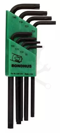 Torxkulcs készlet Bondhus rövid