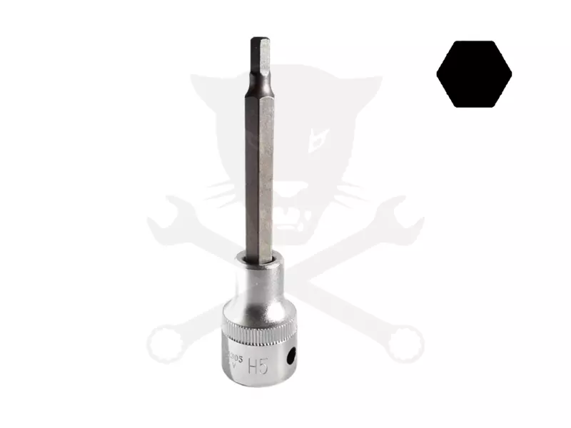 Rátűzőkulcs - crowa+bit 1/2" imbusz 5 mm, hosszú