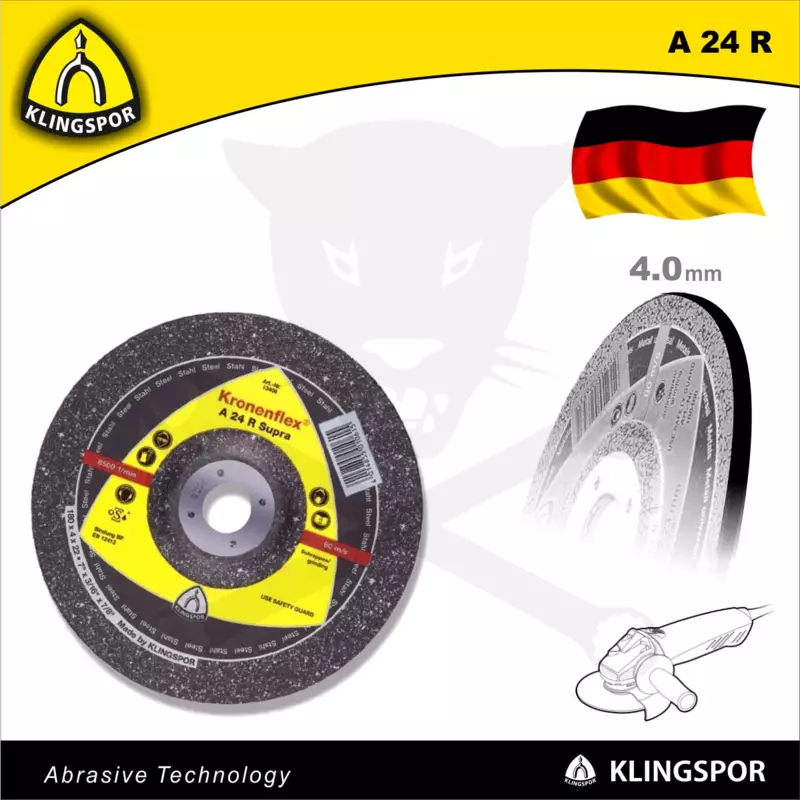 Tisztítókorong 115x4.0 mm A24 R - Supra - acél és inox - KLN