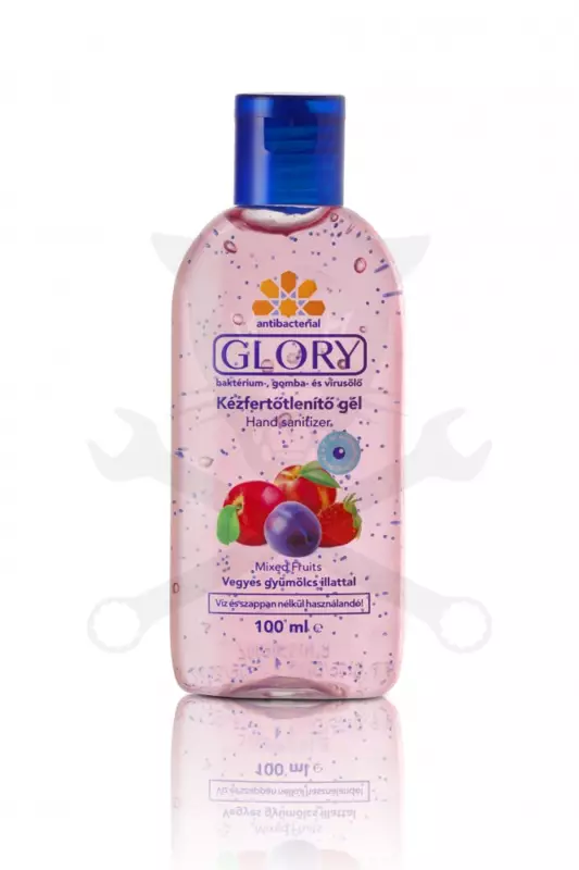 Kézfertőtlenítő gél - antibakteriális - 100 ml - Glory Vegyes Gyümölcs