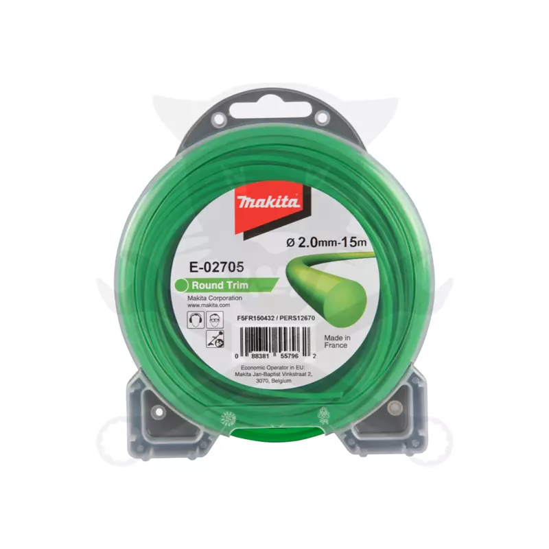 Fűkasza damil 2.0 mm x 15 méter Körprofil RoundTRIM Zöld - Makita