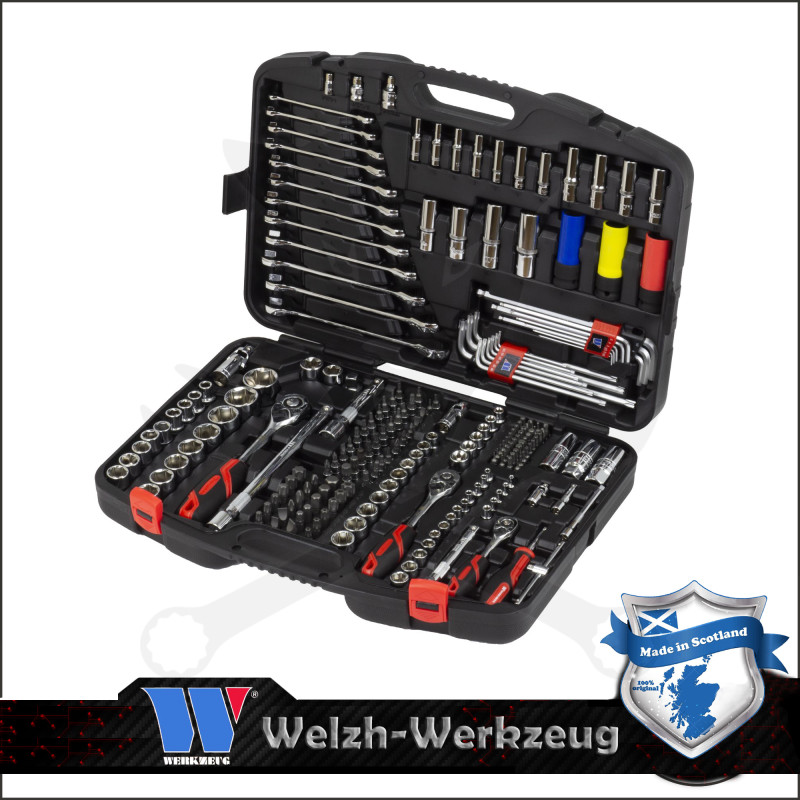 Szerszámkészlet 218 db-os 1/4"-3/8"-1/2" Extra felszereltségű - Welzh