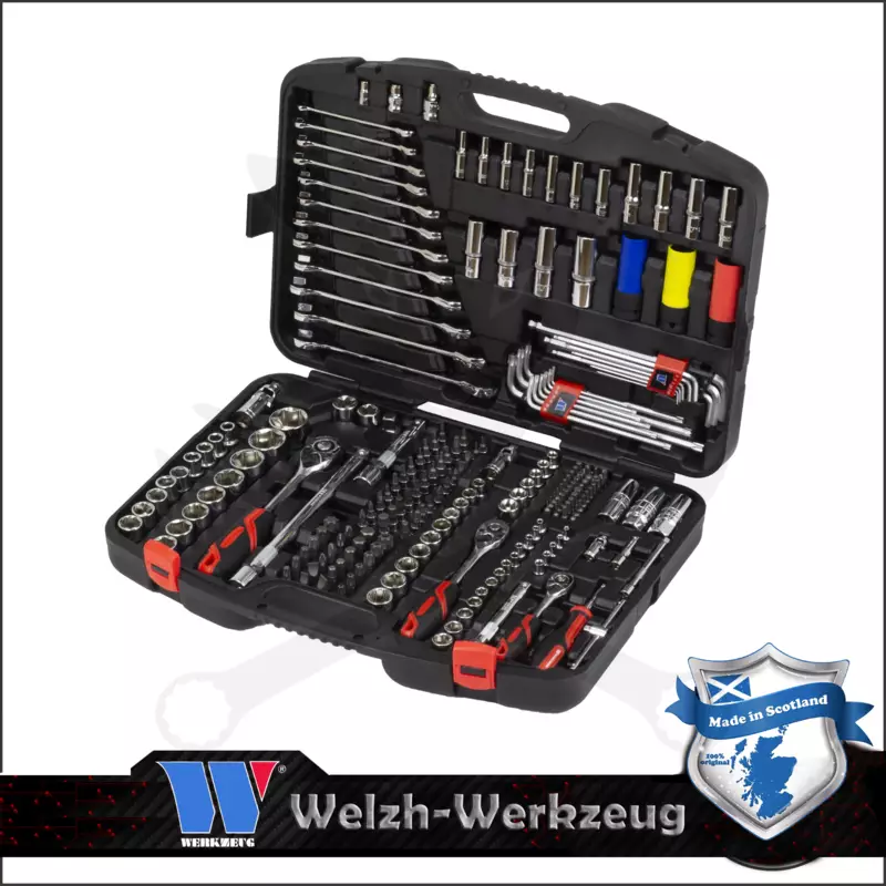 Szerszámkészlet 218 db-os 1/4"-3/8"-1/2" Extra felszereltségű - Welzh