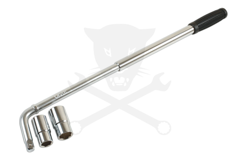 Kerékanya kulcs teleszkópos 350-550 mm 17x19 mm és 21x23 mm - Laser