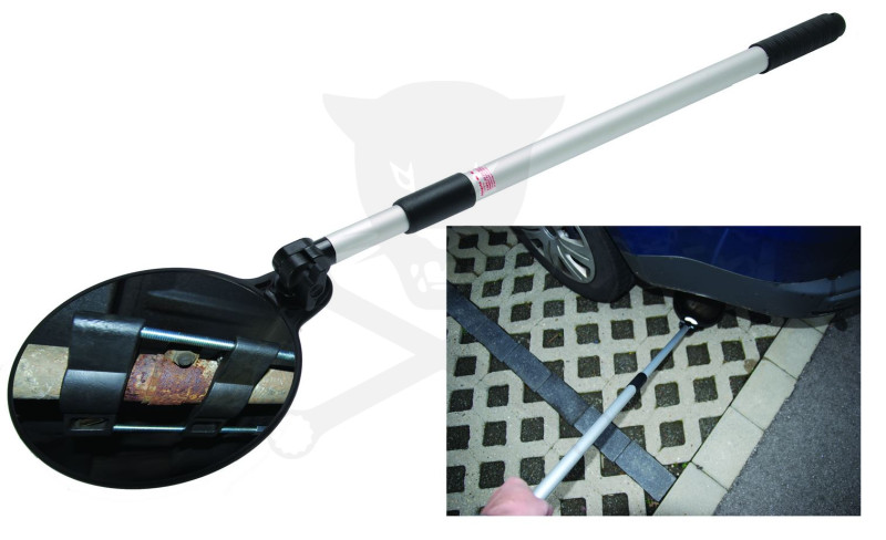 Tükör 200 mm teleszkópos 660-1090 mm ellenőrző, bombavizsgáló tükör