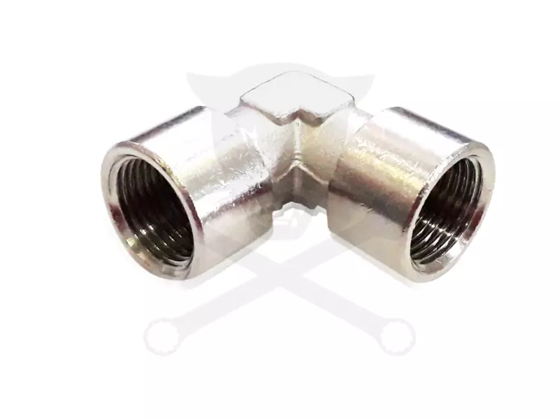 Levegős csatlakozó, acél 90° könyök BB 3/8" (201M-3/8)