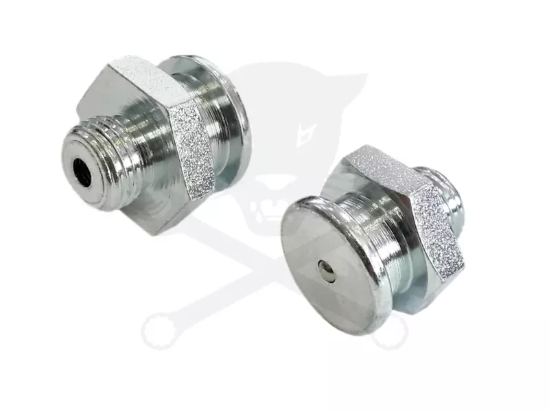 Zsírzógomb, egyenes, vezetőgyűrűs M10x1.0/16 - DIN3404