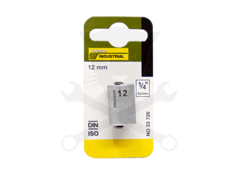 Dugókulcs - crowafej 1/4" 6 lap normál 12 mm Proxxon