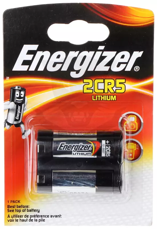 Elem 6V - 2CR5 (E245) fényképezőgép elem - Li Energizer