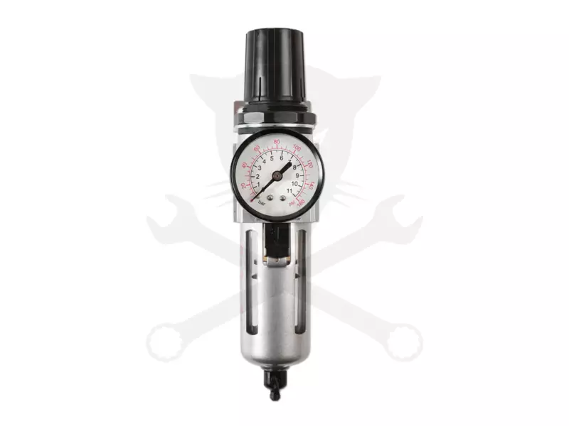 Levegőelőkészítő egység szűrő+szabályzó+óra - 1/2" BSP- 15 Bar