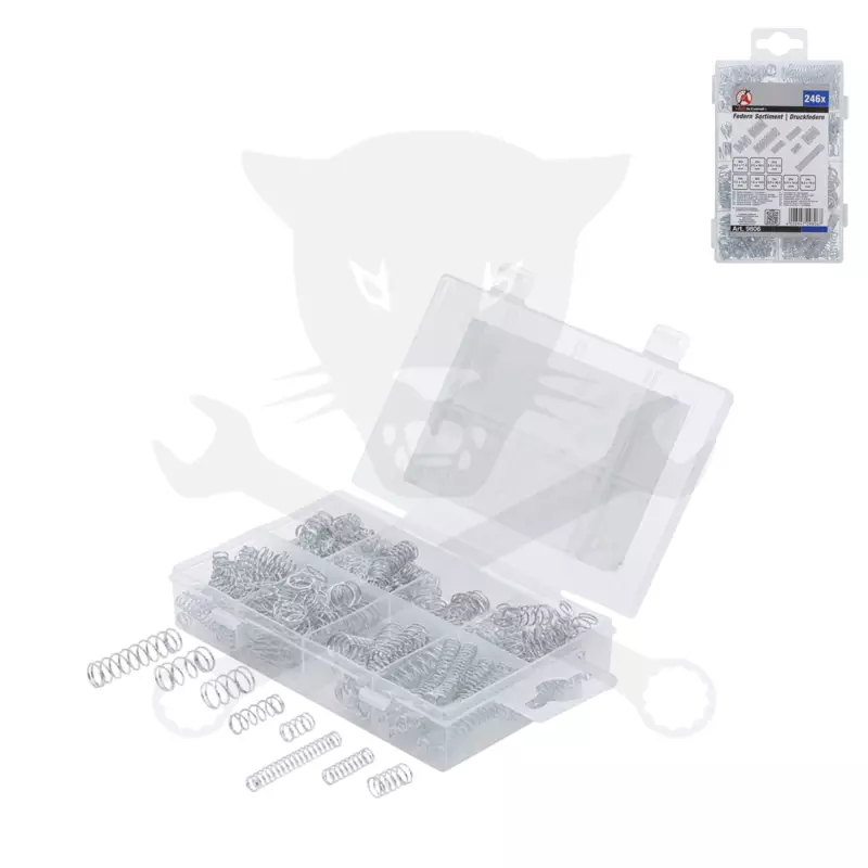Rugó készlet 246 db-os - nyomó rugók - BGS