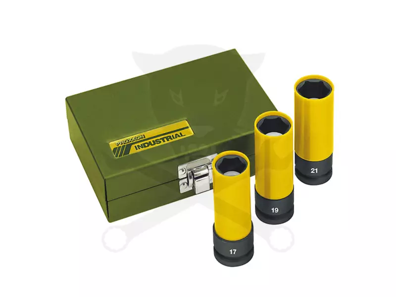 Légkulcsfej készlet 1/2" 3 db-os alufelnihez PROXXON