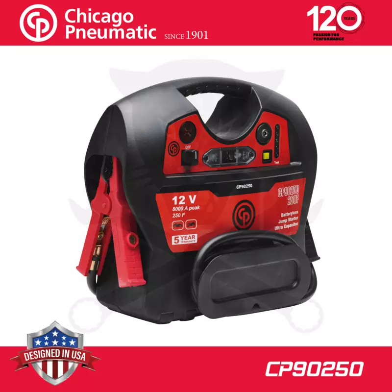 Akkumulátor bikázó-indító (starter) 12 V -8000A 250F UltraKondi Chicag(CP90250)