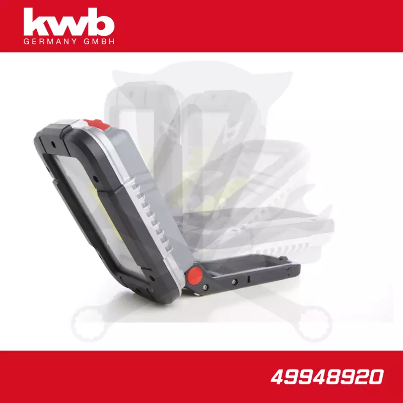 Szerelőlámpa - LED 01 COB 1521 lm akkus - USB - IPX5 összecsuk. - KWB
